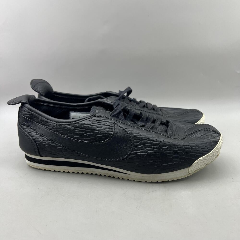 Nike Cortez Vintage Snake Print Running Shoes Women Size 7.5 Black Low Sneakers